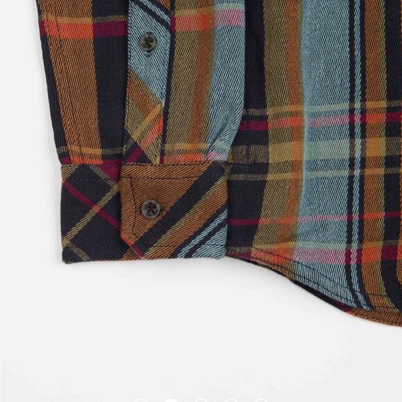 Kavu Carrick Bend Shirt Ocean Depth Plaid Gorpcore Shirt Mens Size M Shacket - Picture 9 of 12